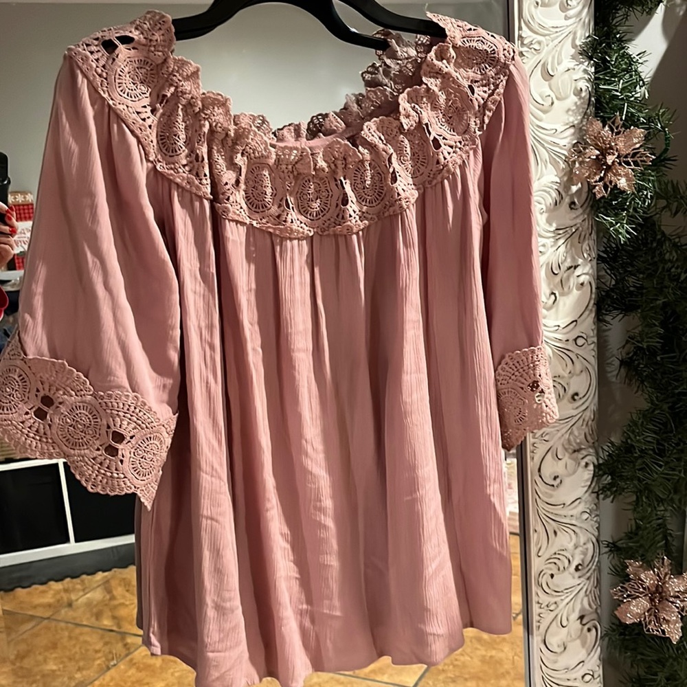 Pink blouse